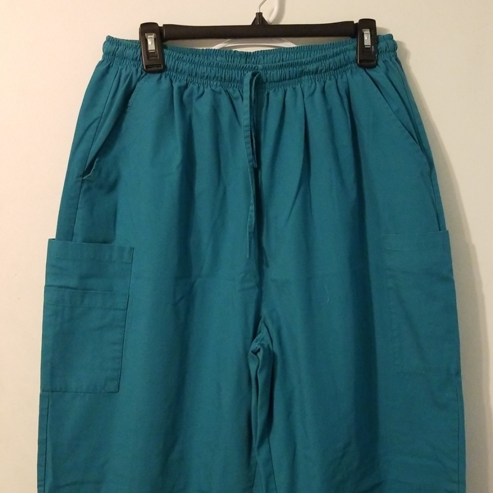 Teal scrub pants